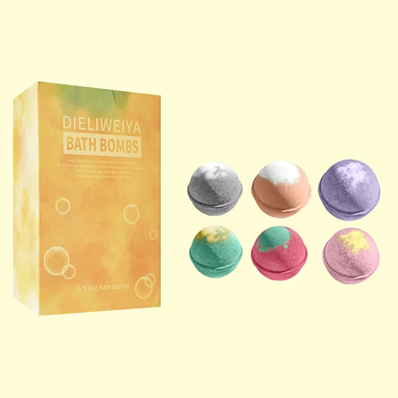 
Organic Herbal Essential Oil Fizzy Bubble Bath bombs Gift Set 