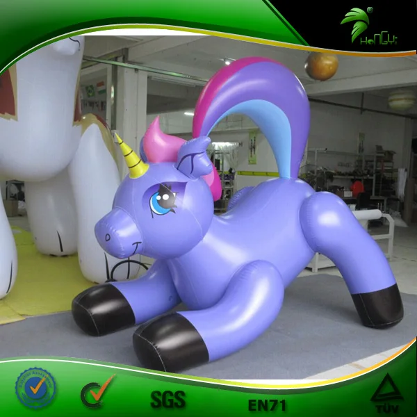 Hongyi Bouncy Inflatable Ride on Animals Custom Pool Toy Inflatable Unicorn Horse Toy
