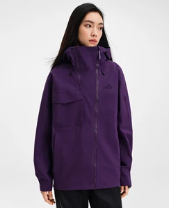 PELLIOT 2026 Men's Women's Outdoor Hard Shell Jacket Windproof Waterproof Coated Single Layer for Hiking Autumn Zipper