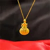 Ciondolo portafortuna in filigrana + collana O bianca