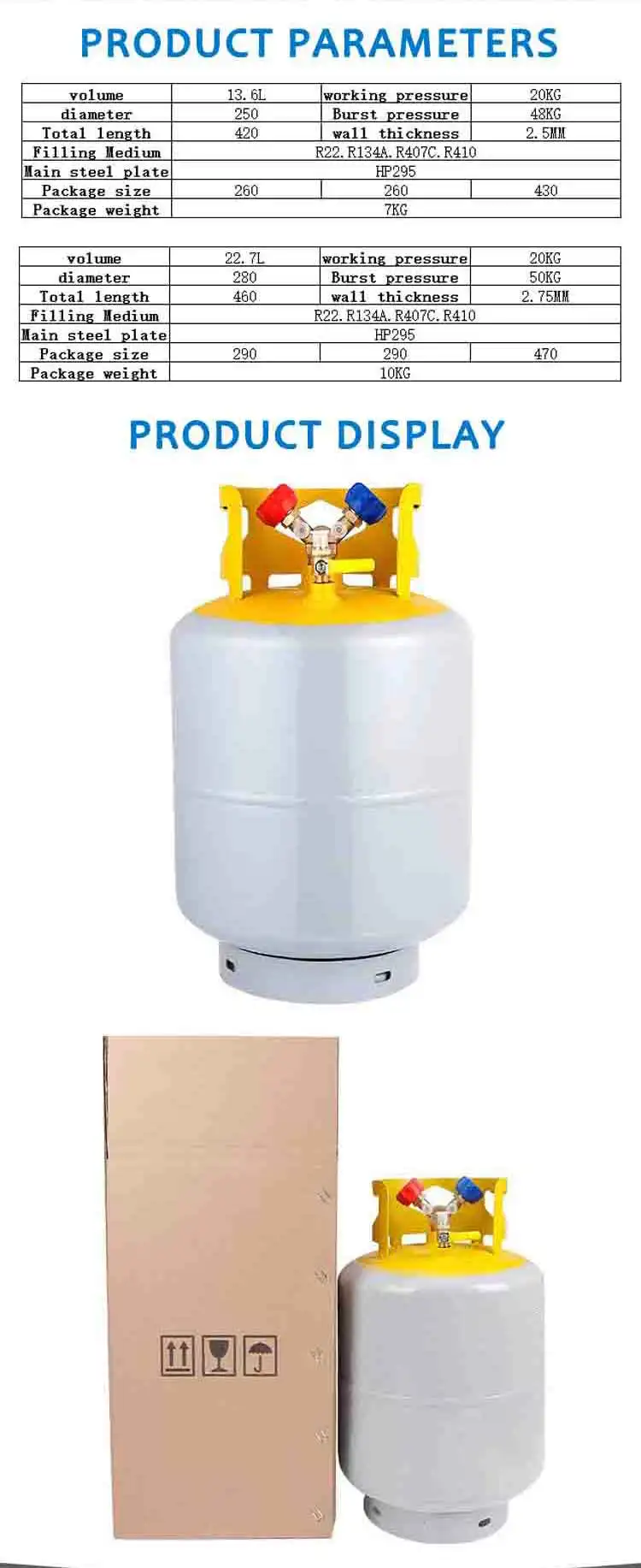 Refrigerant R22 R410a R32 R134a Cfc Recovery Reclaim Cylinder Gas