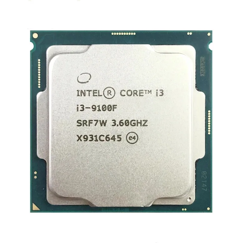 For Intel Core I3-9100f I3 9100f 3.6 Ghz Quad-core Quad-thread Cpu 65w ...