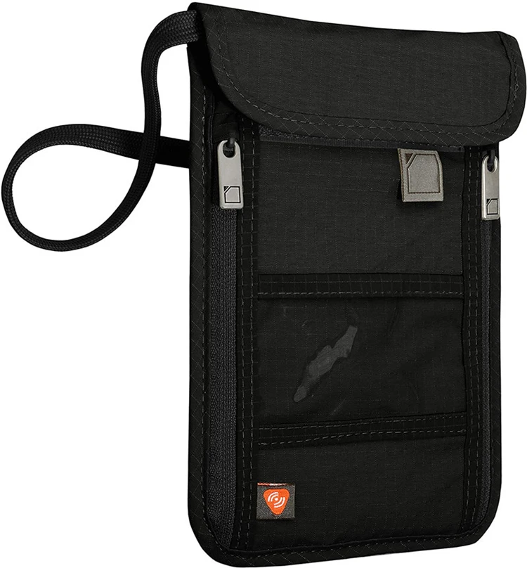 Hot Sell New Security Hidden Travel Neck Stash Nylon Blocking Pouch Wallet  - Buy Pouch Wallet,Neck Strap Wallet,Cheap Neck Wallet Product on  Alibaba.com