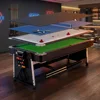 Green tablecloth pool table