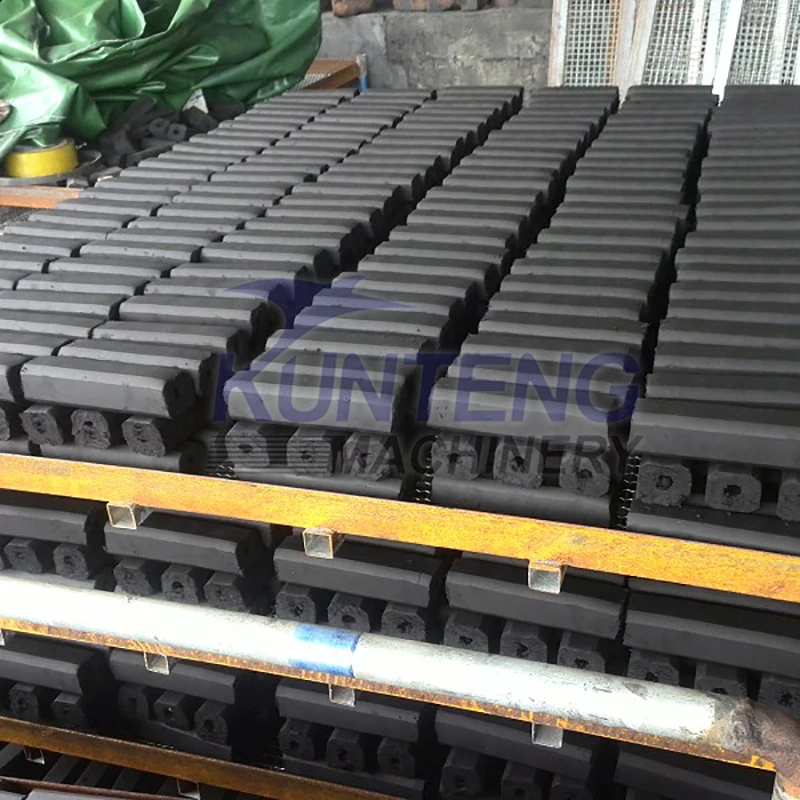 Automatische Bambus kohle briketts Brikett herstellungs maschine Kohle  druckform maschine zur Herstellung von Kohlenstoff briketts Indien