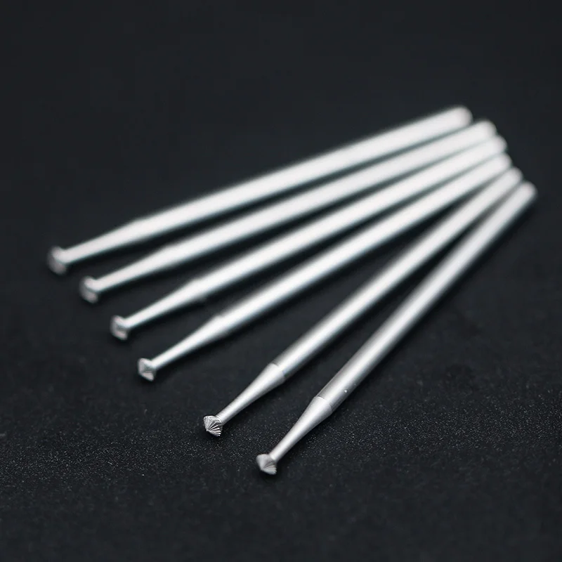 Strong Ostrich HSS 90 Degree Jewelry Burs Carbide Jewelry Burrs Diamond Stone Setting Tool Jewelry Heart Burr Drill Bits