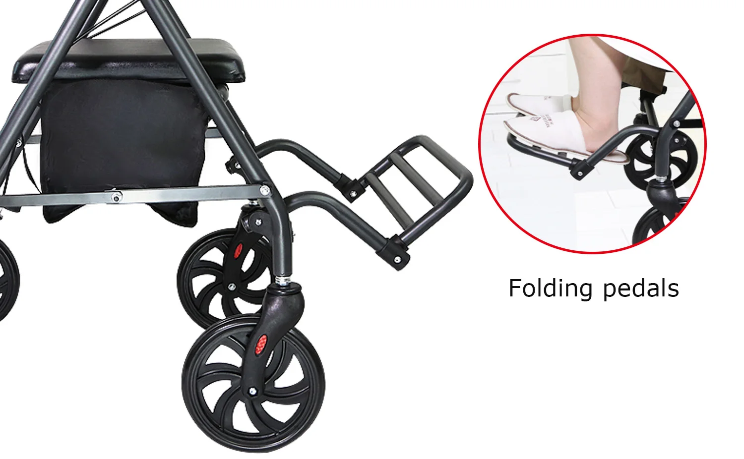 Proper Price Portable Walker Adjustable Height Frame Adjustable Walker for Seniors supplier