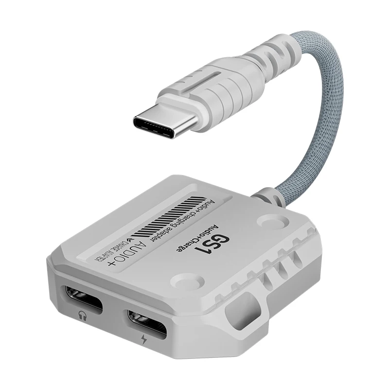 Plextone 2-in-1 Jack Adapter USB-C to Headphone Jack - Main Image
