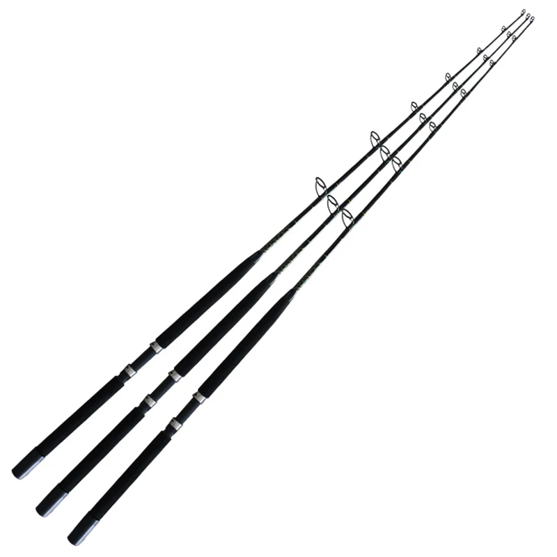 マグロ釣り用深海トローリングロッド80-130lbsカーボングラス材料200g