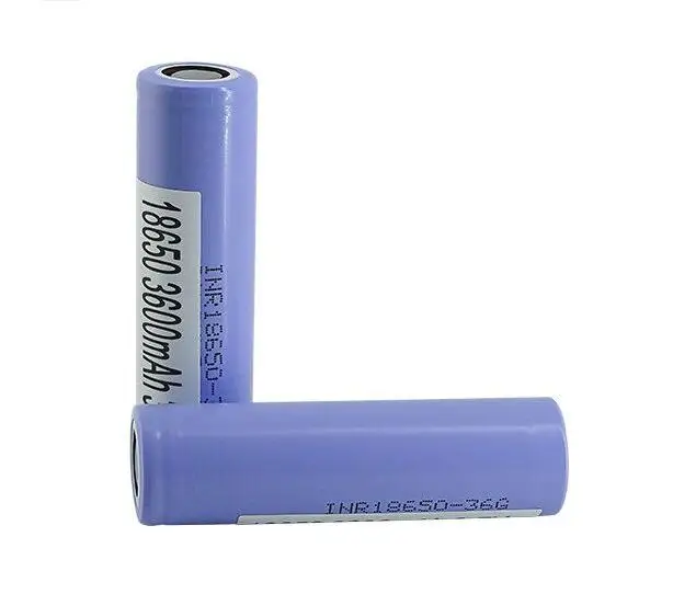 18650 battery 36G 3.7v 3600mah lithium lion battery for battery pack