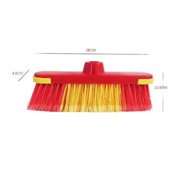 Heavy Duty Brush Indoor Floor Cleaning Sweeping Broom Industrial Plastic Road Sweep Brush Broom  with long handle