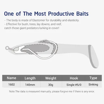 TPE Rubber Floating Bait for Outdoor Fishing Activity Soft Shad Silicone Paddle Tail Swimbait – Soft Lure – view 5