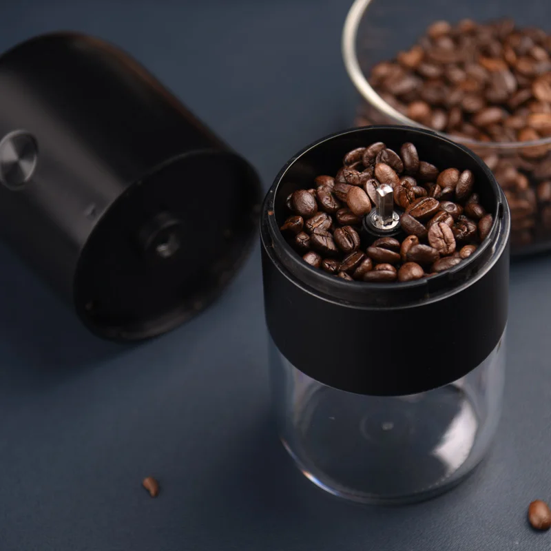 Cheap Small Ceramic Burr USB Rechargeable Coffee Bean Grinder Automatic Coffee Mills for Camp
