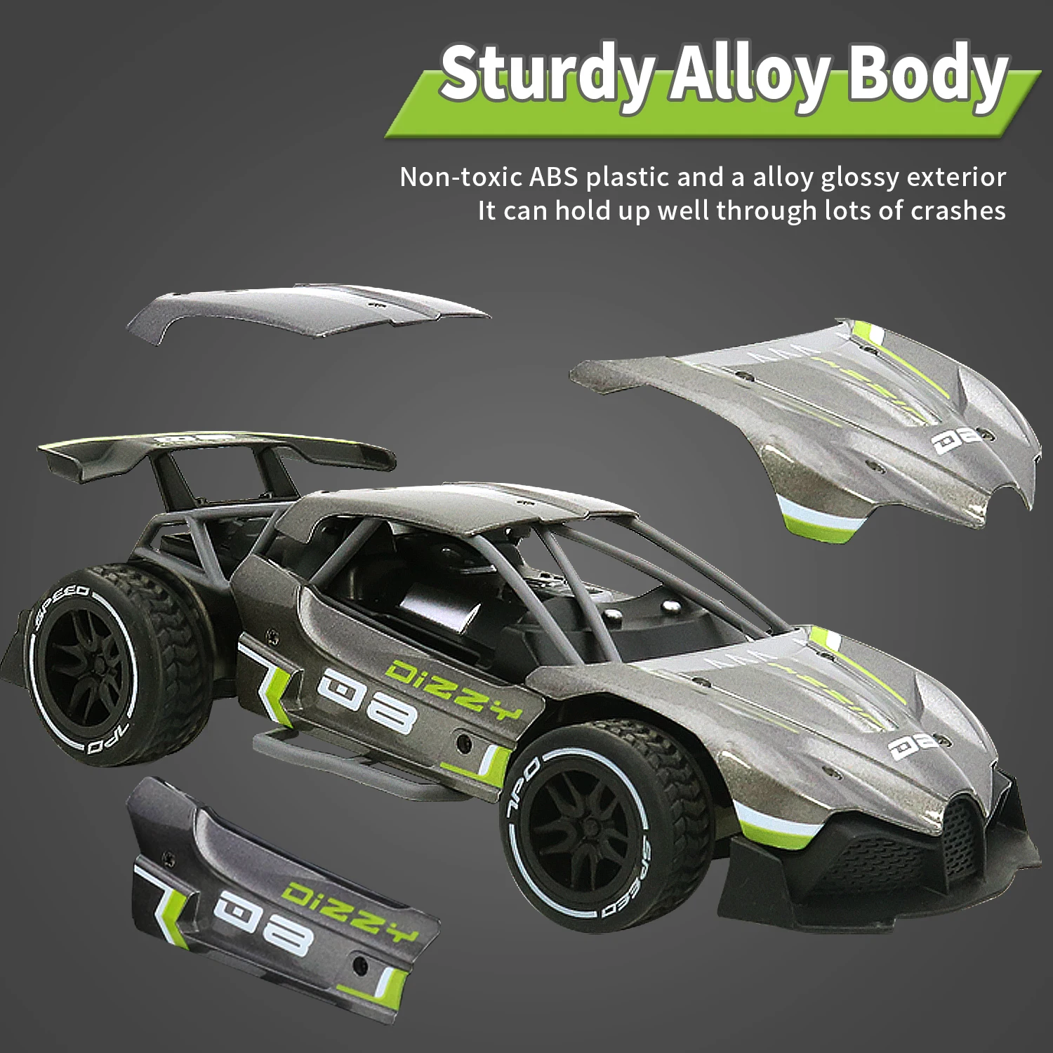 Huiye 1/16 RC Car High Speed Remote Control Toy for Kids