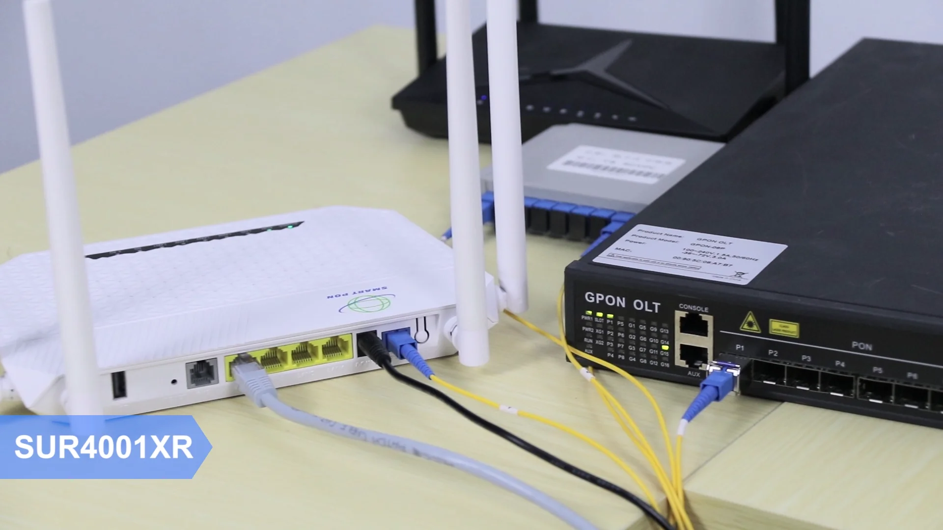 Dual Band Ftth Modem 4ge+1usb+1voice Xpon Ac Onu Wifi Gpon Ont 5dbi 4