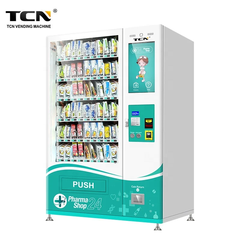 TCN Robotic Touch Screen Smart 24 Hours Self Service Pharmacie Vending Machine for Drug and Mask