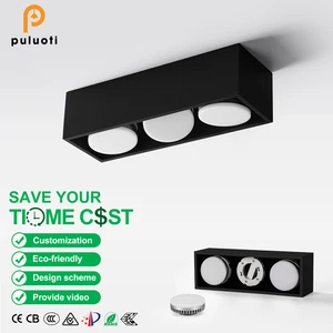 High Brightness GX53 LED Surface Downlight 15W 21W 27W Simple Modern Design with Aluminum Body White/Black for Indoor Use