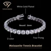 White Gold Plated 6mm