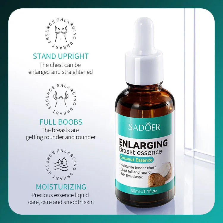 SADOER Mild Formula Non Irritation Moisturize Tender Chest Skin Firm Elastic Chest Full and Round Enlarging Breast Serum