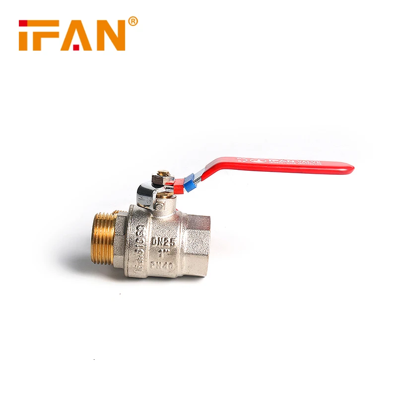 IFAN 81068 Water Pipe System Brass Ball Valve Small Cut Off 1 Inch Brass Ball Valve Brass