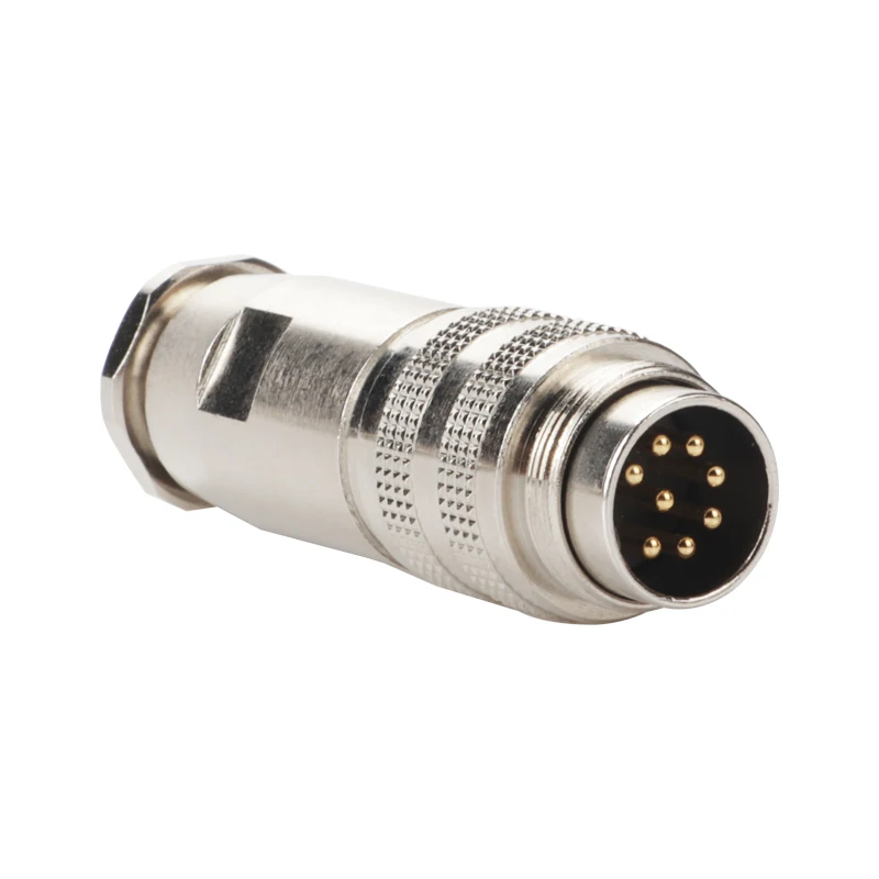 Clip Fast Screw Connector M12 2P 4P 10P Wiring 0.2m Coding Waterproof RJ45 Ethernet 8P PCB Cable