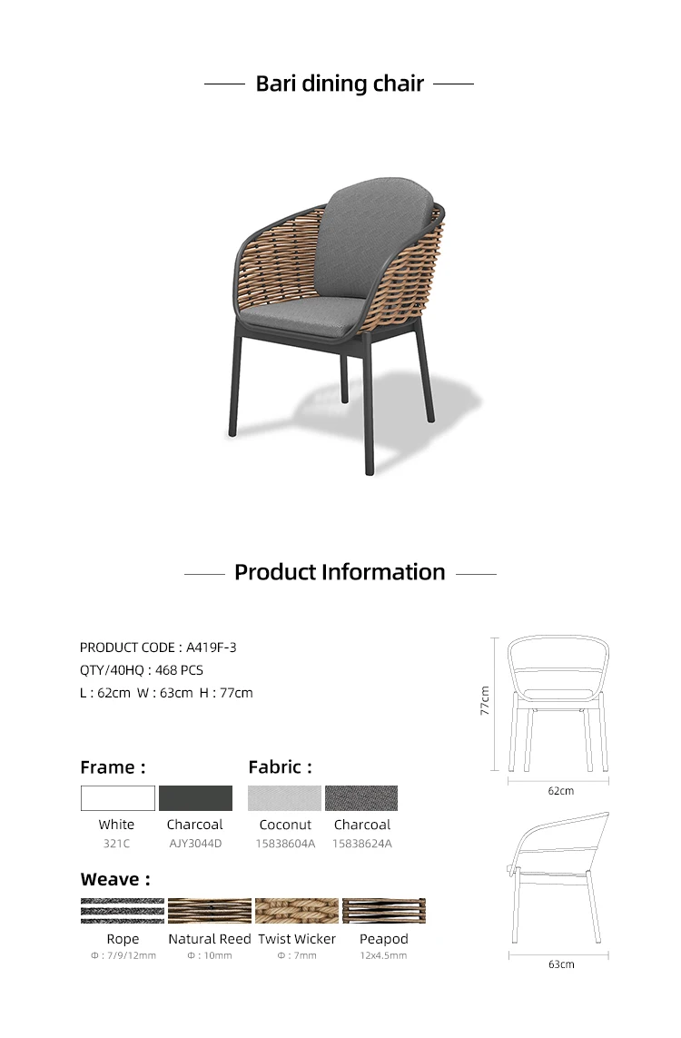 Artie Highend Outdoor Furniture Bari Outdoor Dining Set