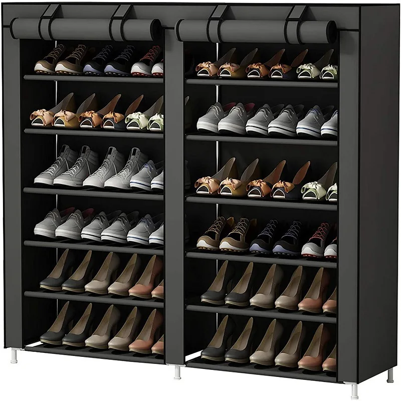 12-Tier Dustproof Shoe Rack Storage Cabinet Home Office and Home Furniture Organizer For Living Room and Bathroom