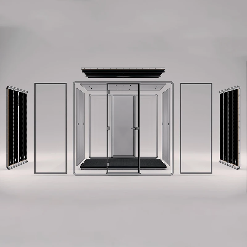 Prefab Indoor Customized  Mobile Modular Broadcasting Acoustic Customized Soundproof Office Phone Booth