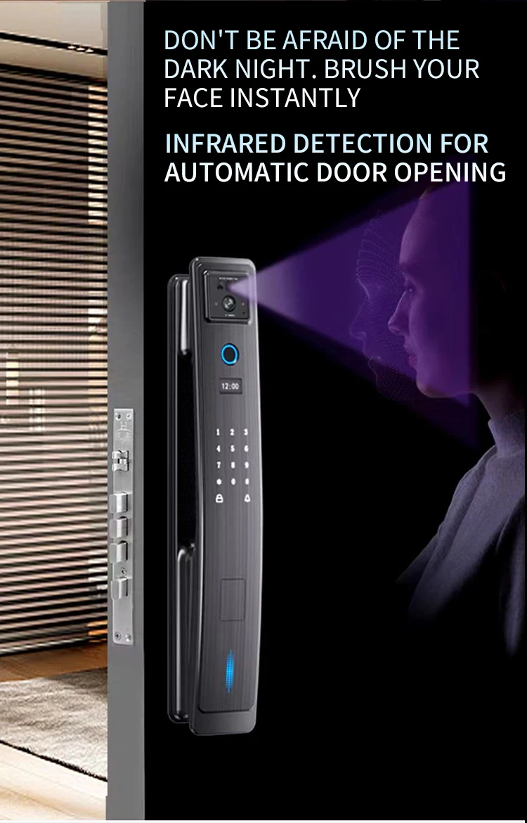 Aidmi Automatic 3d Face Recognition Fingerprint Electronic Smart Door ...