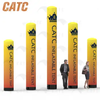 CATC Branded Airtight PVC Inflatable Tube Column Advertising Inflatables for Outdoor Events & Parties Exhibition Display Model