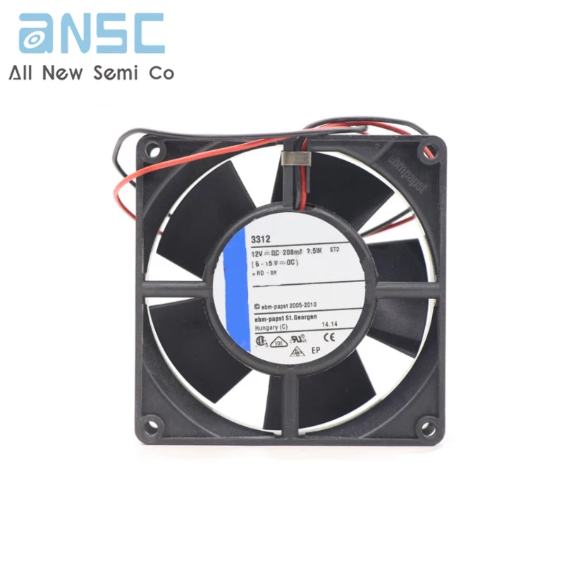 Original Axial fan 3312 12V 0.2A IP68 waterproof