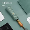 16 bone bronze brushed wooden handle-cold fragrance green