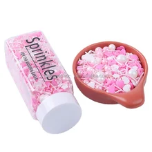 Edible Sugar Pearls Star and Flower Edible Sprinkles Mixes Sugar Cake Decorations Wholesale for Valentine Cake Decoration