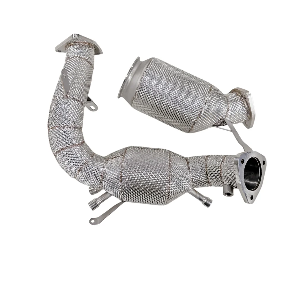 Stainless Steel Downpipe Without Engine Fault Light For Audi A5 2.0T B9.5 2020-2024 With Opf Gpf