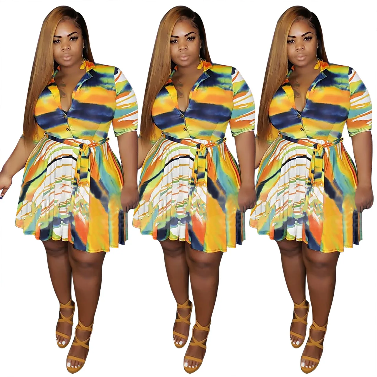 Or-j5094 New Arrival Plus Size Women Clothing Ruffled Printed Short Sleeve  Knee Length Casual Women's Dresses - Buy Plus Size Women's Dresses,Summer  Dress,T-shirt Dress Plus Size Product on Alibaba.com