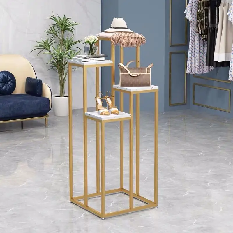 New Modern Factory Vertical Multi-layer Metal Sample Display Rack Handbags, Hats, Shoes, Flower Display Racks