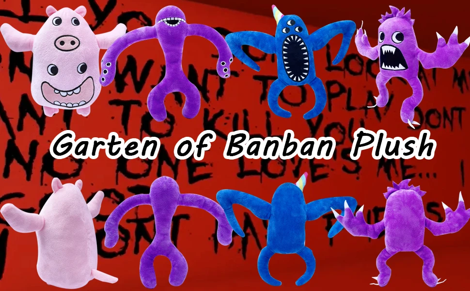 SmallBos Garten of Banban Plush, 2023 New Banban Garden Chapter 2 Plush,  Horror Game Monster Figure Plushies Toys (Color A)