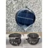 Round solar-powered single fan [with frame]