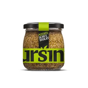 Green Olive Spread with Basil Delicious Sauce Product