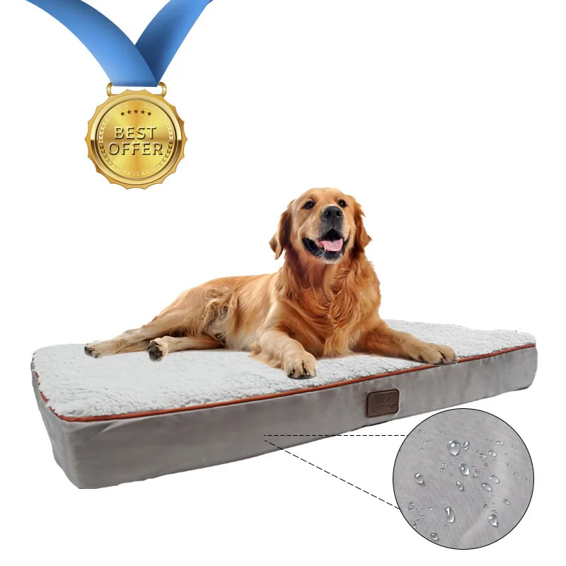 Custom-made OEM eco friendly orthopaedic luxury dog beds washable calming pet bed