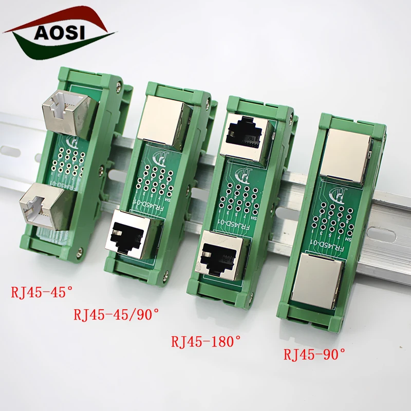 Vertical Rj45 Panel Din Rail Mounting RJ45 Female to Female Splitter Board