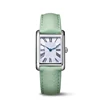 Silver case white dial