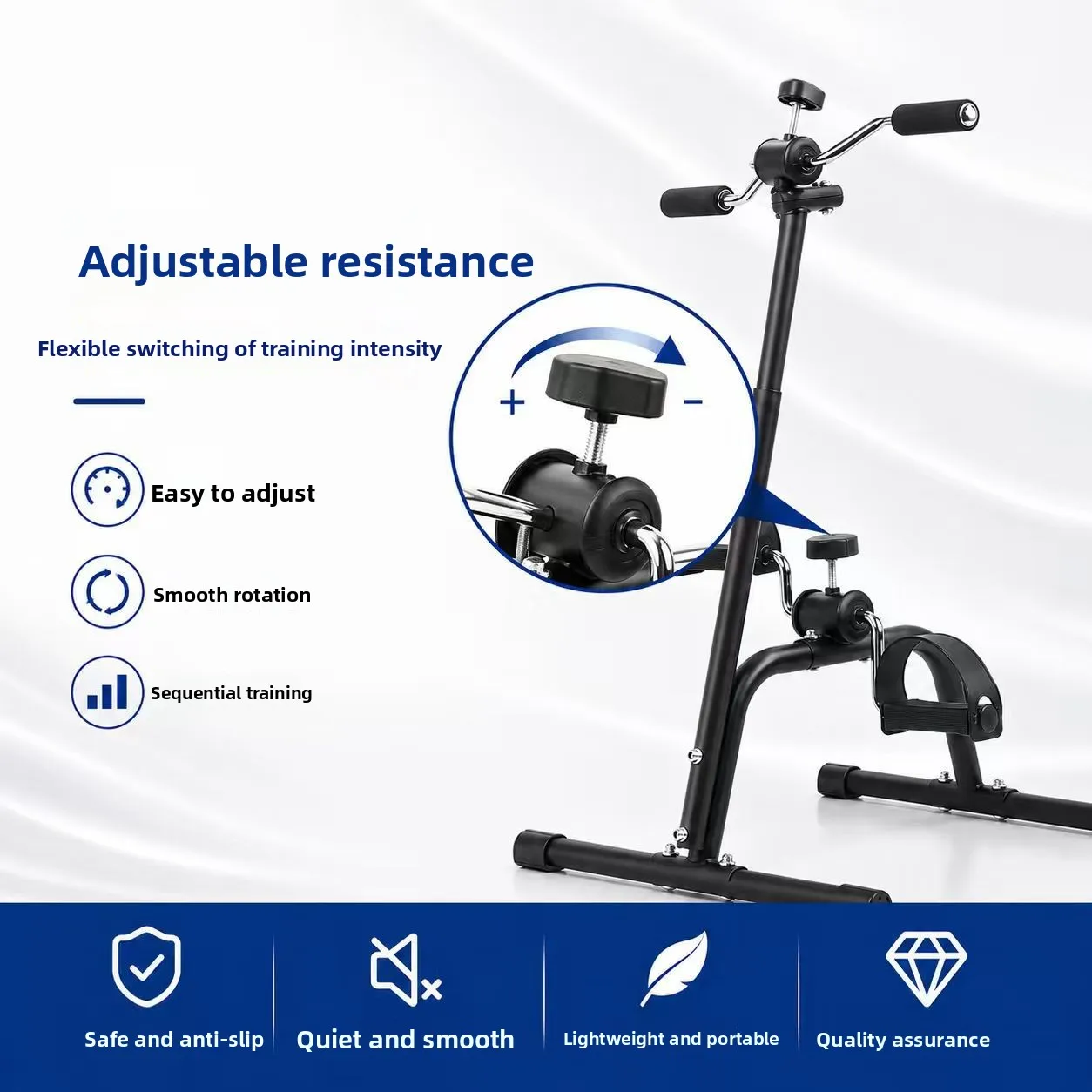Multifunctional Steel Material Chain Drive Stepper Rehabilitation Trainer product detail 3
