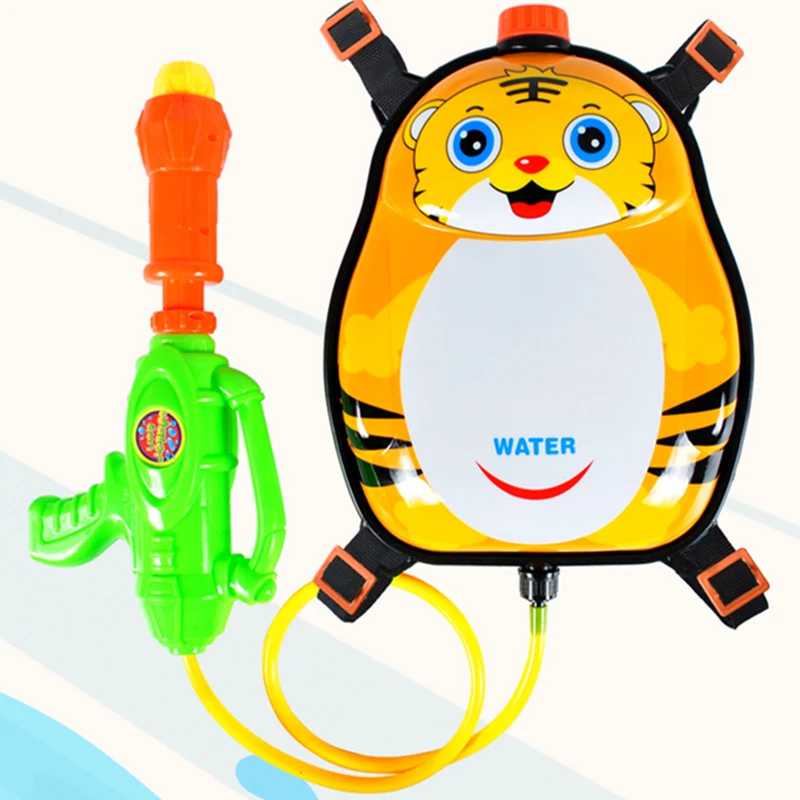 Long Range Summer Plastic Water Gun Backpack Toy Kids' Large Capacity