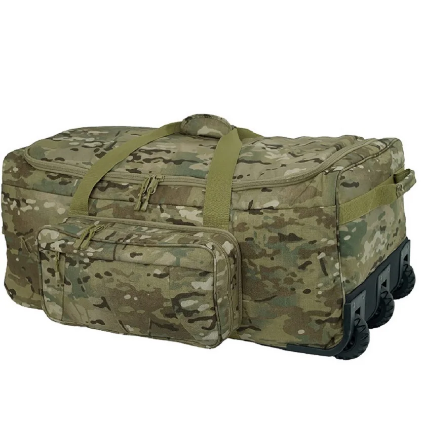 Customized Heavy Duty Outdoor Tactical Duffle Bag High Capacity Luggage Storage Bag Camouflage Travel Bag
