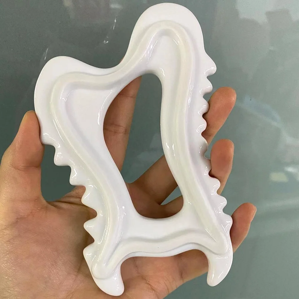 Ceramic Gua Sha Lymphatic Drainage Tool Ceramic Massager Body Sculpting