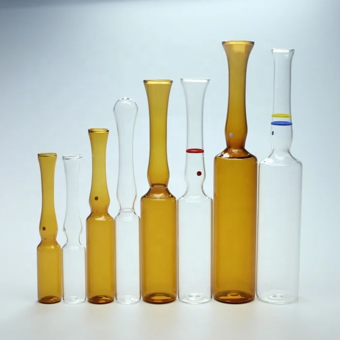 1ml 2ml 3ml 5ml 10ml 20ml Medical Injection Glass Ampoule