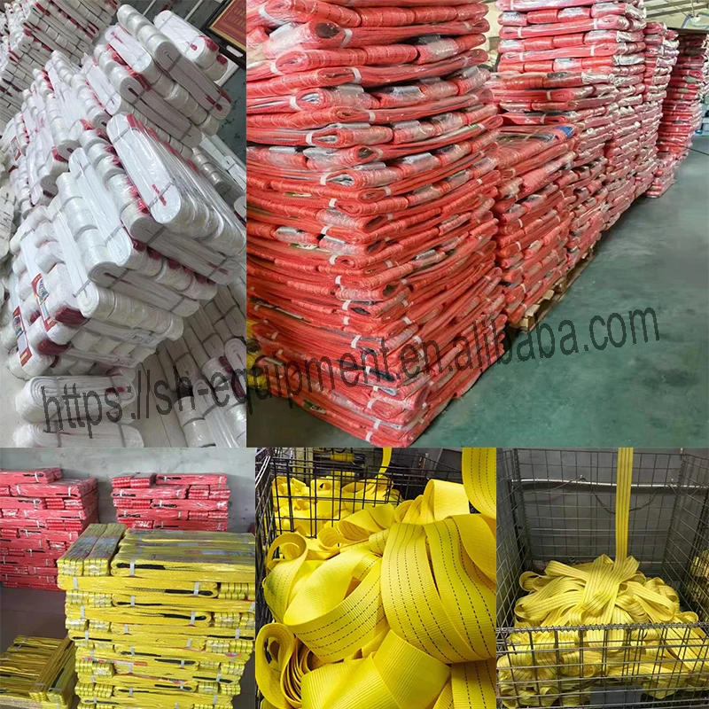 40t Polyester Lifting Belt Round And Flat Sling Color Code Lifting