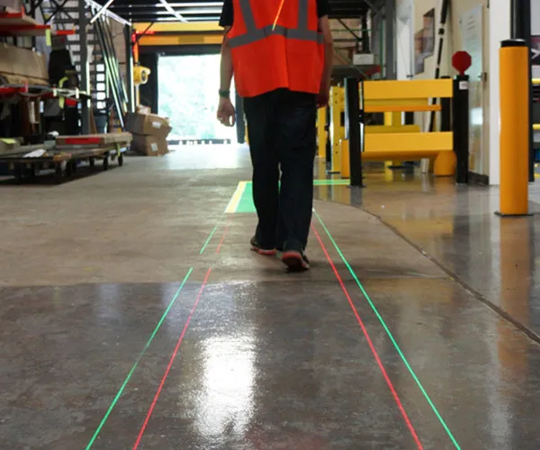 Virtual Stripe Laser Line Projector Walkway Safety Virtual Line