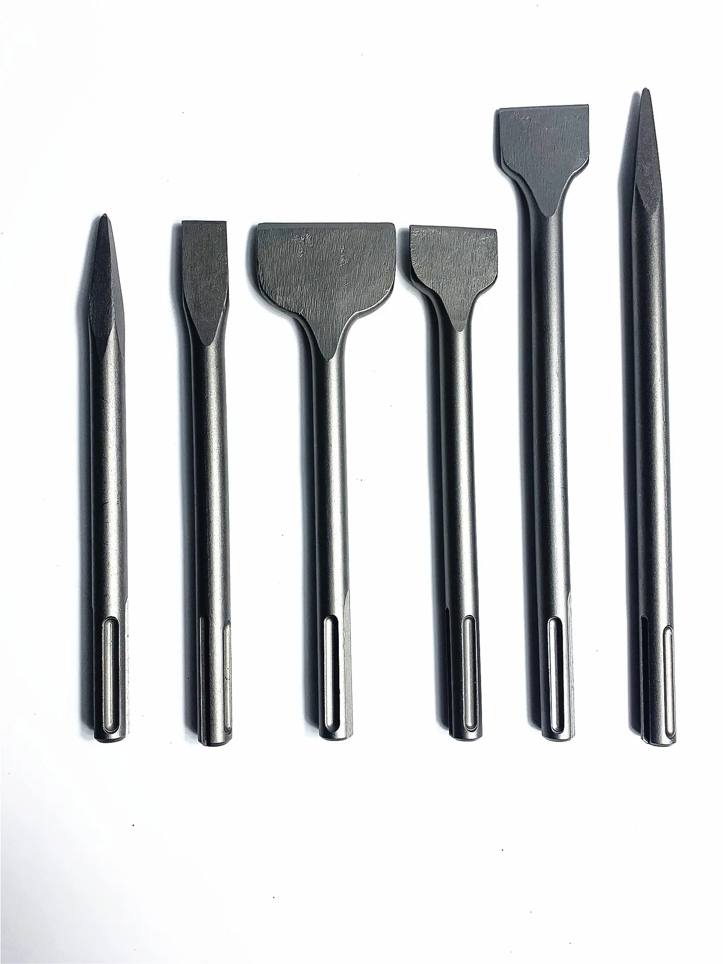 WERHE Professional SDS Hex Chisel Set 2 Pieces 35 50 X 410mm Cold Spade Point Socket Flat Tip For Demolition Hammer - View #3
